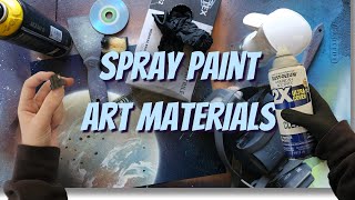 2025 Spray Paint Art Materials Breakdown!