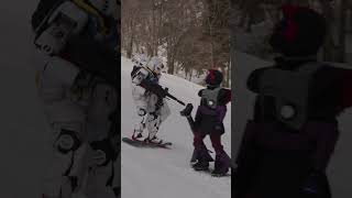 #snowboarding #生ガンダム #GP隊  #gundam #めいほうスキー場  #skiing #コスプレ #スノーボード