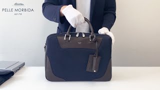 PELLE MORBIDA（ペッレ モルビダ） Capitano キャピターノ リモンタ B4ブリーフケース 1室タイプ （ショルダーベルト付属） PMO-CA102