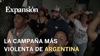 Votantes de Javier Milei y de Sergio Massa se enfrentan en las calles de Buenos Aires