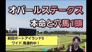 【オパールステークス2021】本命馬と穴馬1頭紹介！