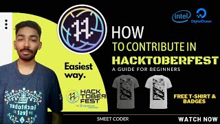 How to Contribute in HacktoberFest 2022 | Easiest Way | HacktoberFest 2022 | Free T-Shirts Badges