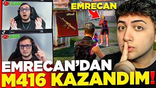 FAKE HESAPLA YAYINDA EMRECANI GHOSTLAYIP M416 KAZANDIM! | PUBG Mobile