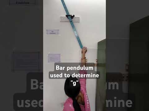What is meant by bar pendulum?