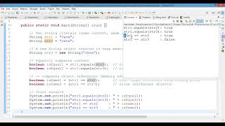 🌟 Java : String Comparison in Java — equals vs == Explained!