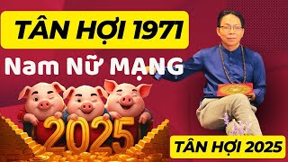 Xem Tử vi Tân Hợi 1971 năm 2025 nam mạng, nữ mạng sao hạn thu hút tài lộc