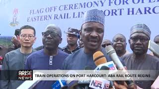 TRAIN OPERATIONS ON PORT HARCOURT- ABA RAIL ROUTE BEGINS