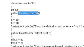 Core java tutorial part 37 constructor overloading