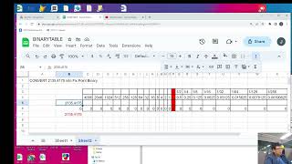 Using The Binary Table for Conversion of Numbers