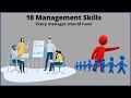 Management skills | 10 Management skills every manager should have.