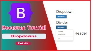 bootstrap dropdowns | bootstrap dropdowns examples | part 19