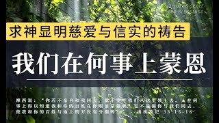 求神显明慈爱与信实的祷告|我们在何事上蒙恩|禱告時光|天父，我们要效法摩西，向你大大张口：你若不亲自和我们同去，就不要把我们领入这些难处中。我们在何事上蒙恩呢？就是你与我们同去|蒙福祷告#祷告#灵修