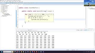 Java Programming 1 - Chapter 6 Exercises Loops - spring 2024