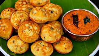 முட்டை பணியாரம் & சட்னி 10 நிமிடத்தில் ரெடி/Muttai Paniyaram in Tamil/evening snacks recipe in tamil