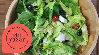 Yunan Salatası Nasıl Yapılır ? (Greek Salad) - İdil Yazar - Yemek Tarifleri