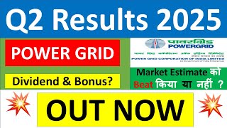 POWERGRID Q2 results 2025 | POWERGRID results today | POWERGRID Share News |POWERGRID Share dividend