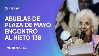 Abuelas de Plaza de Mayo encontró al nieto 138