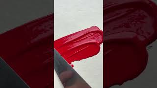 Swatching Scarlet Red Natural Acrylik Paint!