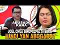 JOEL CHUA AT MEMBER NG IBP PUMALAG SA ATTITUDE NI VP SARA