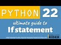 Python tutorial 22: The Ultimate Guide To Python If statement by Manish Sharma