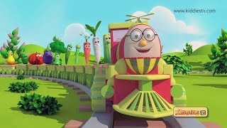 Humpty the Train Vegetables song | nursery rhyme |  kids | kindergarten | preschool | kiddiestv