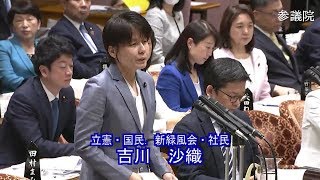 参議院 2020年03月09日 予算委員会 #08 吉川沙織（立憲・国民．新緑風会・社民）