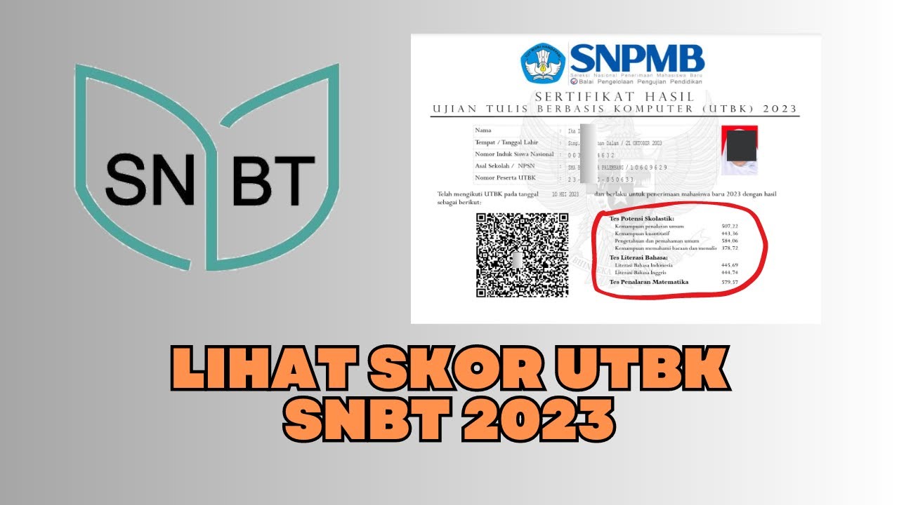 Cara Melihat Skor Utbk 2023 - YouTube