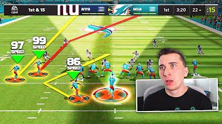 Tyreek Hill on Dolphins is insane, fastest team in madden history!