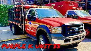 🌟 FLEET FRIDAY 🌟 FDNY PURPLE K UNIT 33 - DRY CHEMICAL FIRE SUPPRESSION AGENT FIREICE GEL SOLUTION