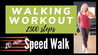 20 min DECADES Speed Walk 150 bpm | 2500 steps Low Impact Fast Paced Walking Workout