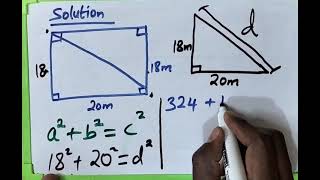 GED MATHS PREP TEST- PYTHAGOREAN THEOREM. SIDES OF THE RIGHT ANGLED TRIANGLE 📐📐