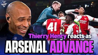 Thierry Henry reflects on Arsenal advancing to the quarterfinals! 👀 | UCL Today