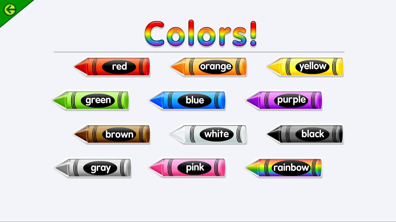 Learning Colors Youtube