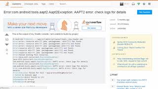 Execution failed for task-aapt2 aapt2exception- AAPT2 error