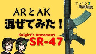 【実銃解説】ARとAKを融合させたライフル【SR47】についてざっくりわかりやすく解説していきます！