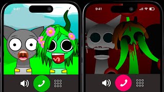 Scary and Funny Incredibox Sprunki Talking on The Phone Call COMPILATION