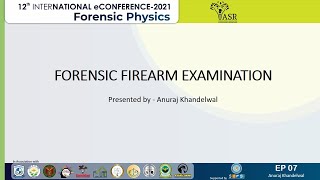 Forensic Firearm Examination | ePoster 7