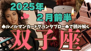 ❤️🕊️【ふたご座♊さん】🌄《2月1日～2月15日》2月前半運勢リーディング🌱2025年12星座別🔮双子座運勢✨♠ルノルマンカードグランタブロー♠タロットカード・オラクルカードもみていきましょう🔮