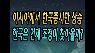 [주식강좌] 아시아에서 한국증시만 상승! 한국은 언제 조정이 찾아올까?(미국 이노비오 백신 개발뉴스에 세계증시 상승 루머만으로 상승하는 세계증시)