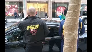 東京・銀座のど真ん中に緊急走行!! 刑事課員のジャンパーに注目!! Responding! Police car