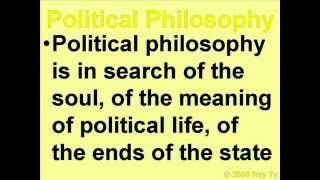 Political Philosophy vs. Political Science -- Rey Ty