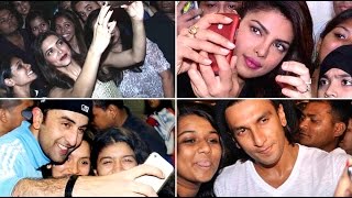 Bollywood stars click selfies with their fans!