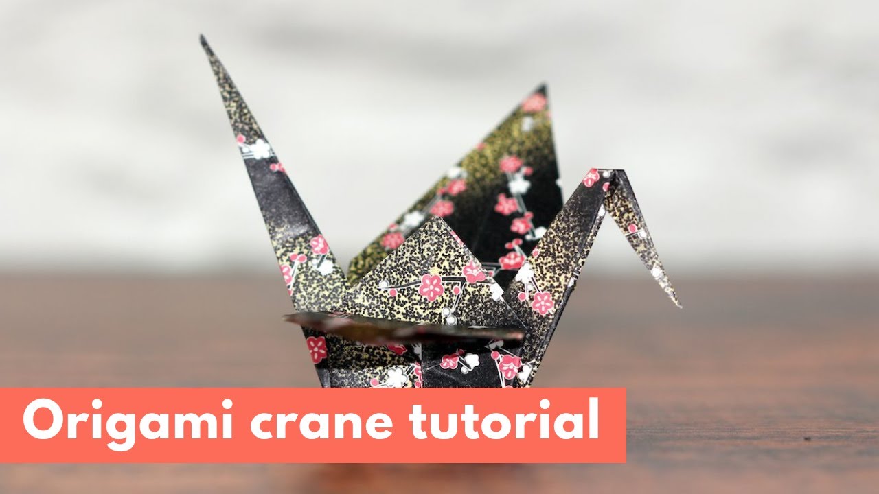 How To Make An Origami Crane Easy Step By Step Tutorial Youtube