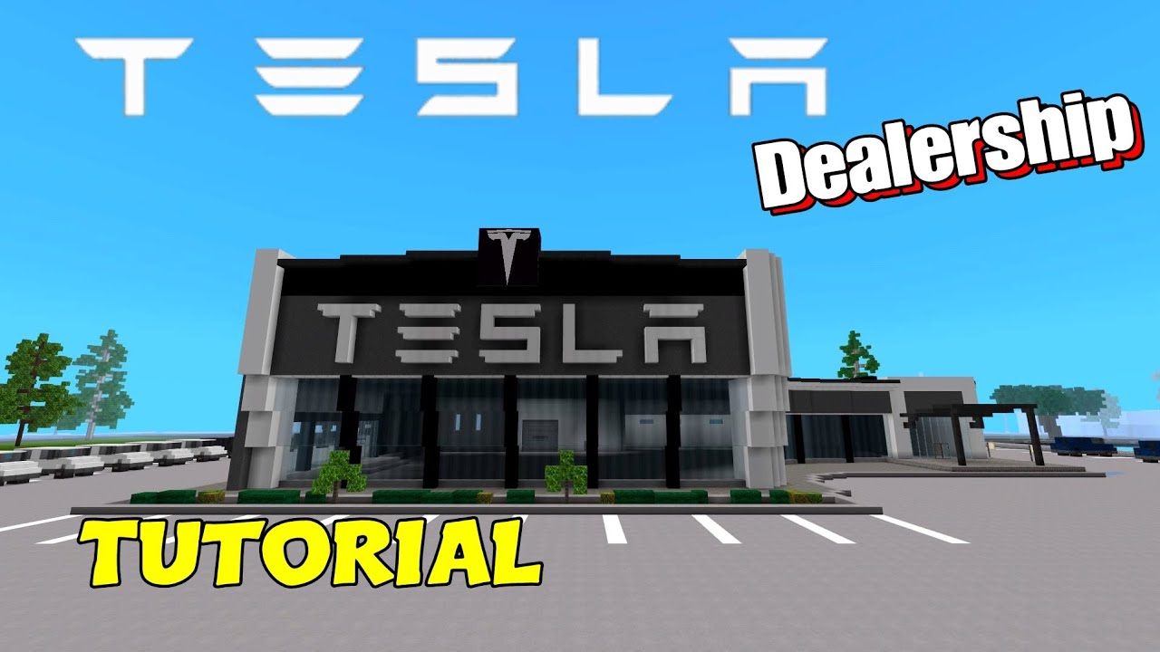 Minecraft Tesla Dealership Tutorial Youtube