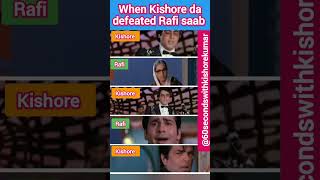 When Kishore Kumar defeated Mohammad Rafi by Golden Set 💞