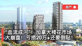 “血流成河”！加拿大楼花市场大崩盘！亏损20万+还要倒贴！