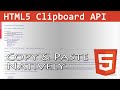 Copy and paste with JavaScript (Clipboard API)