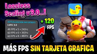 ✅ LOSSLESS SCALING 3 con MULTI FRAME GENERATION ( DLSS 4 ) 🔴 Sin TARJETA GRAFICA 🔴