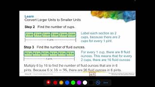 Reveal Math Gr 6 : 1-6 : Convert Customary Measurement Units