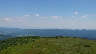 Panorama na góry z wieży na Śnieżniku